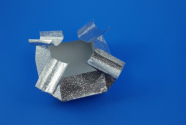 Origami Ashtray by David Brill. Folded from a square of origami foil by Gilad Aharoni on giladorigami.com