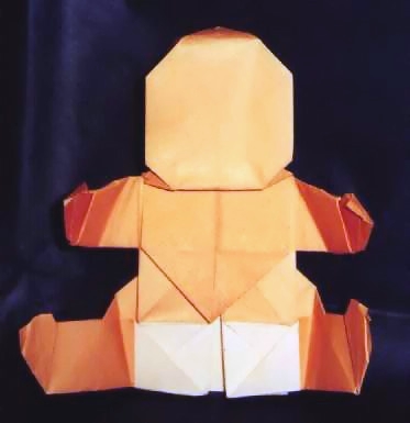 Origami Baby by Robert J. Lang. Folded by Gilad Aharoni on giladorigami.com