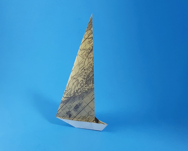 Origami Yacht by Traditional. Folded by Gilad Aharoni on giladorigami.com