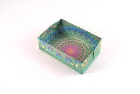 Origami Box by Traditional. Folded from a square of origami paper by Gilad Aharoni on giladorigami.com