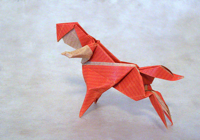 Origami Centaur by Yamada Katsuhisa. Folded by Gilad Aharoni on giladorigami.com