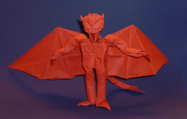 Origami Demon by Fernando Gilgado Gomez. Folded by Gilad Aharoni on giladorigami.com