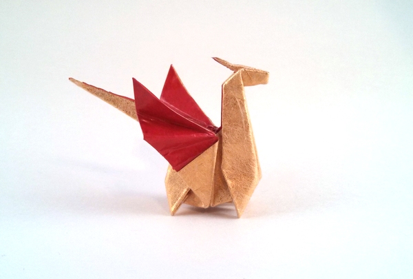 Origami Dragon by Sok Song. Folded by Gilad Aharoni on giladorigami.com
