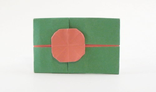 Origami Flag of Bangladesh by Gilad Aharoni. Folded from a square of duo origami paper by Gilad Aharoni on giladorigami.com