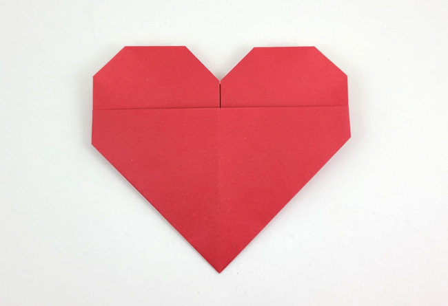 Origami Heart by Quentin Trollip. Folded from a square of origami paper by Gilad Aharoni on giladorigami.com