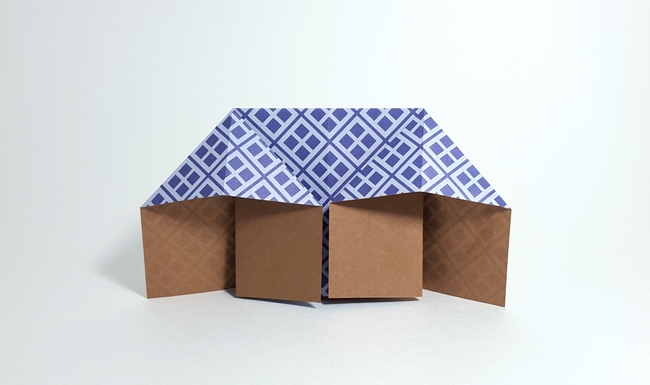 Origami House by Traditional. Folded from a square of origami paper by Gilad Aharoni on giladorigami.com