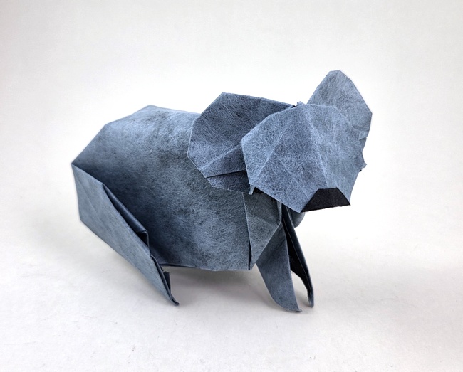 Origami Koala by Steven Casey Folded from a square of Shadow Thai origami paper by Gilad Aharoni on www.giladorigami.com