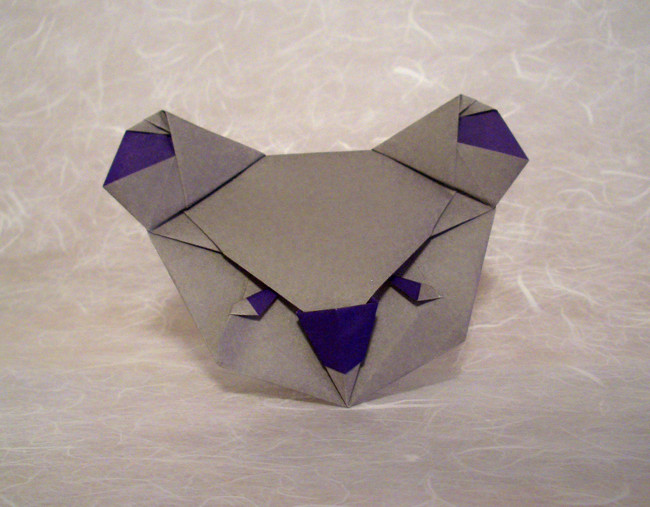 Origami Koala by Taichiro Hasegawa. Folded by Gilad Aharoni on giladorigami.com