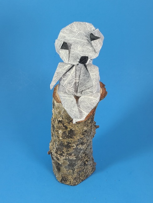 Origami Kodama by Oriol Esteve. Folded by Gilad Aharoni on giladorigami.com