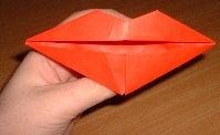 Origami Moving lips by Miri Golan. Folded by Gilad Aharoni on giladorigami.com