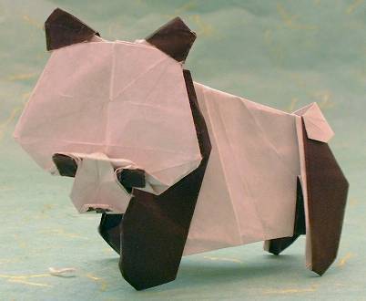 Origami Panda by Marc Kirschenbaum. Folded by Gilad Aharoni on giladorigami.com