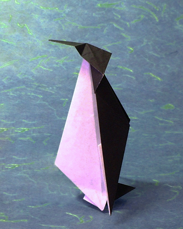 Origami Penguin by Hideo Komatsu. Folded by Gilad Aharoni on giladorigami.com