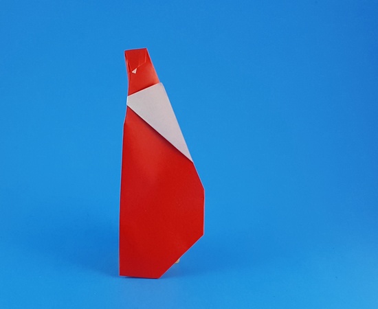 Origami Santa Claus 1 by Francesco Miglionico. Folded by Gilad Aharoni on giladorigami.com
