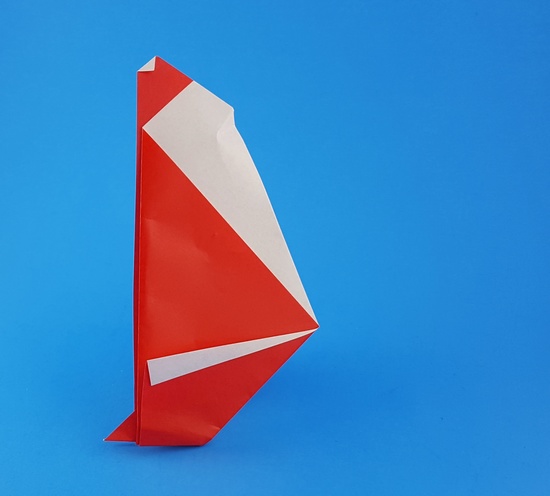 Origami Santa Claus 2 by Francesco Miglionico. Folded by Gilad Aharoni on giladorigami.com