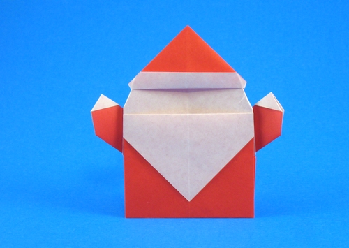 Origami Santa Claus by Taichiro Hasegawa folded by Gilad Aharoni