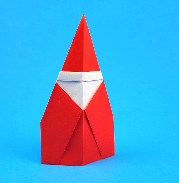 Origami Santa Claus by Matsuno Yukihiko folded by Gilad Aharoni