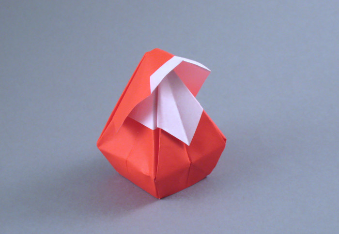 Origami Santa Claus by Ted Norminton. Folded by Gilad Aharoni on giladorigami.com