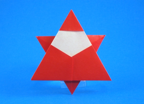 Origami Santa Claus by Someya Junichiro folded by Gilad Aharoni