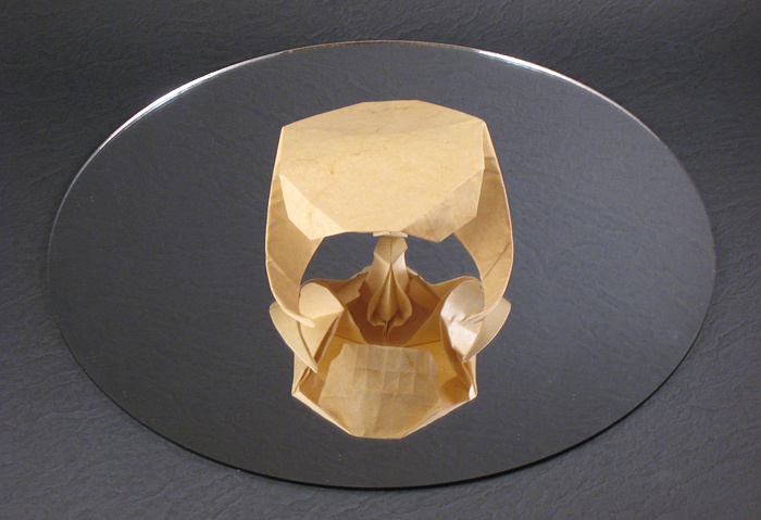 Origami Skull by Herman van Goubergen. Folded by Gilad Aharoni on giladorigami.com
