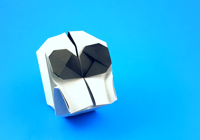 Origami Skull 2 by Hojyo Takashi. Folded by Gilad Aharoni on giladorigami.com
