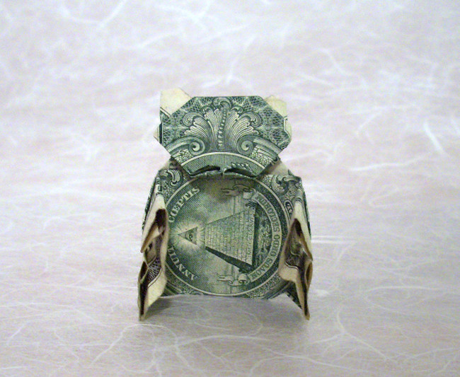 Origami Teddy bear by Jodi Fukumoto. Folded from a $ bill by Gilad Aharoni on giladorigami.com