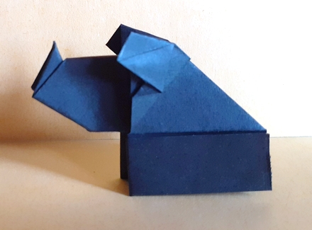 Origami Rhinoceros by Massimiliano Cossutta on giladorigami.com
