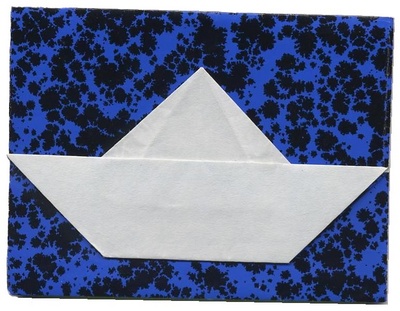Origami Boat card by Michel Grand on giladorigami.com