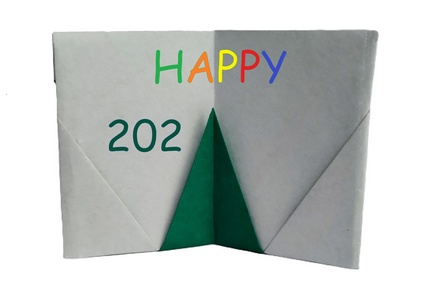 Origami Happy Christmas 2023 by Michel Grand on giladorigami.com