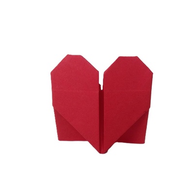 Origami Standing heart by Elena Afonkina on giladorigami.com