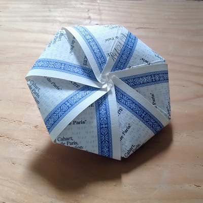 Origami Spinning top by Michel Grand on giladorigami.com