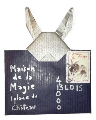 Origami Rabbit pocket by Edwin Corrie and Michel Grand on giladorigami.com