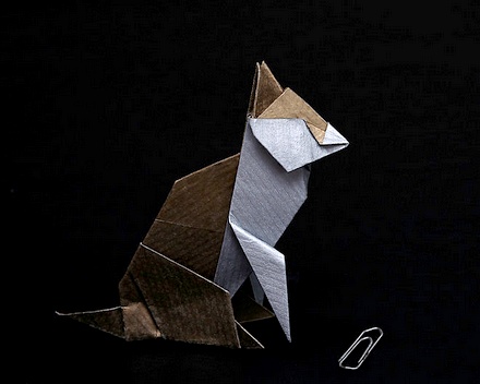 Origami Cat by Katsukawa Higashi on giladorigami.com