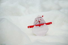 Origami Snowman by Sampreet Manna on giladorigami.com
