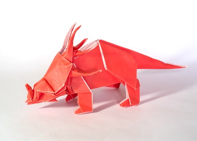 Origami Styracosaurus by Gotani Tetsuya on giladorigami.com