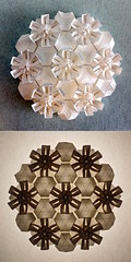 Origami Flower tessellation by David Martinez on giladorigami.com
