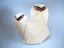Origami Owlets - spooky by Bernie Peyton on giladorigami.com