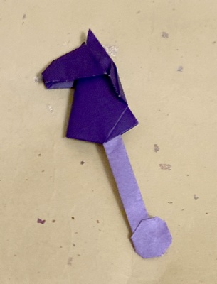 Origami Hobby horse by Tomoko Tanaka on giladorigami.com