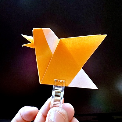 Origami Songbird by Viviane Berty on giladorigami.com