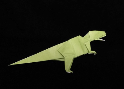 Origami Allosaurus by Takai Hiroaki on giladorigami.com