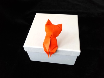 Origami Balinese cat by Kamo Hiroo on giladorigami.com