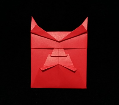 Origami Demon mask by Koya Ohashi on giladorigami.com