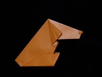 Origami Patient dog by Anita F. Barbour on giladorigami.com