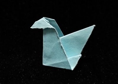 Origami Duckling by Robert Bink on giladorigami.com