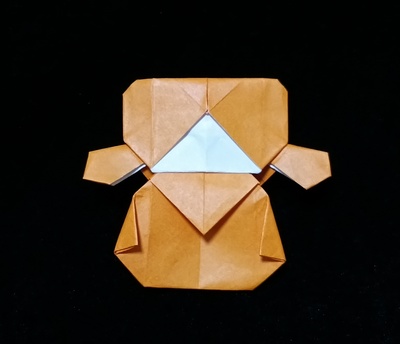 Origami Girl with braids by Kawate Ayako on giladorigami.com