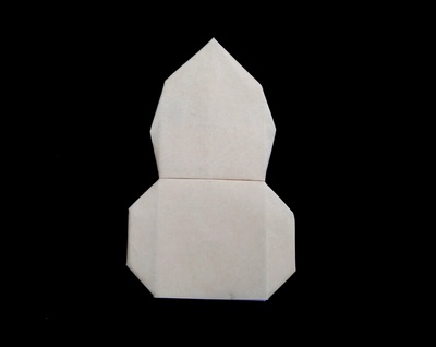 Origami Gourd-shaped stick holder by Fujimoto Yuko on giladorigami.com