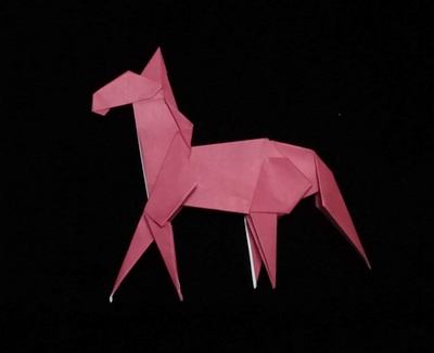 Origami Horse by Kumasaka Hiroshi on giladorigami.com