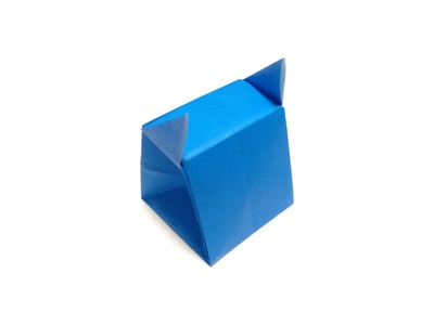 Origami Oni-shaped box for bean-throwing ceremony by Matsuno Yukihiko on giladorigami.com