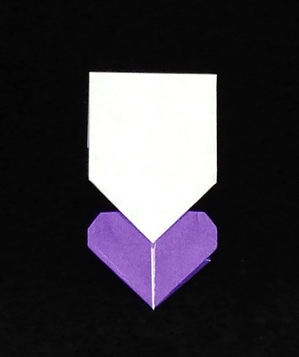 Origami Purple heart medal by Francis Ow on giladorigami.com