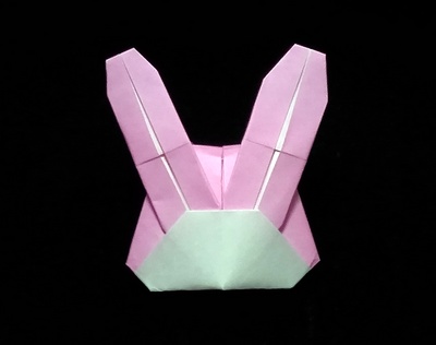 Origami Rabbit cap by Kawate Ayako on giladorigami.com