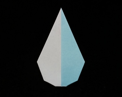 Origami Raindrop by Asahi Isamu on giladorigami.com